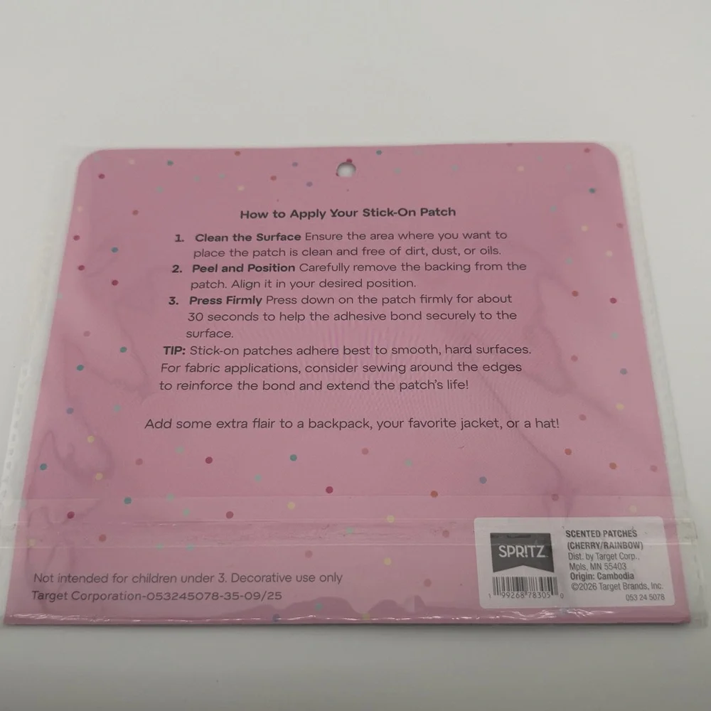 Spritz Cherry & Rainbow Scented Adhesive Patches